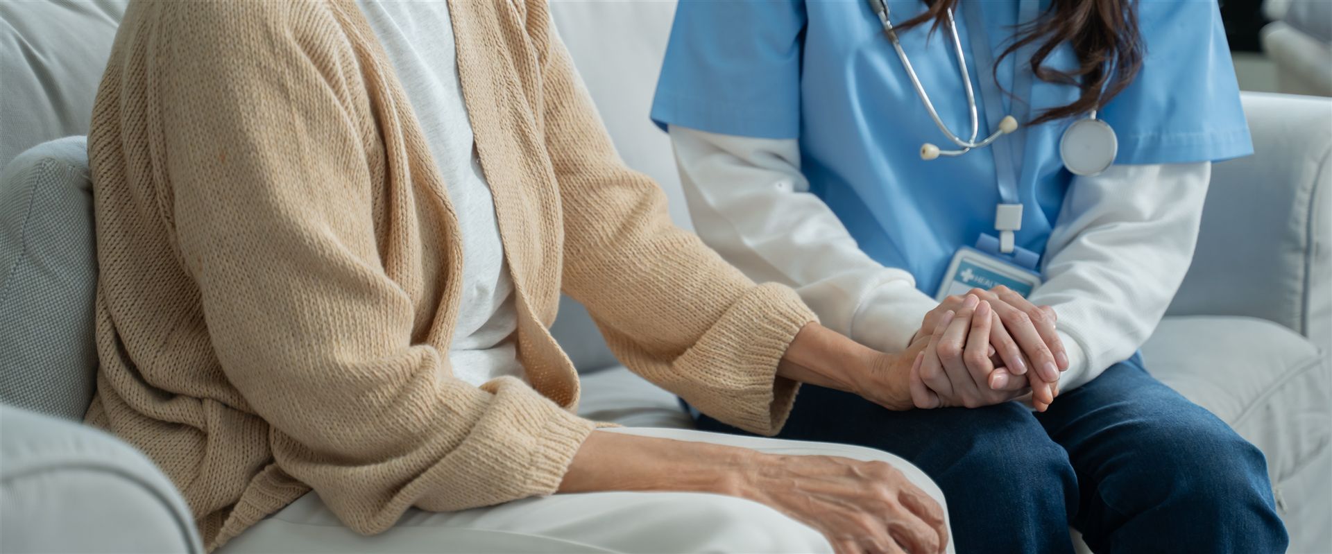 Pflegekraft ist für Patienten da